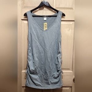 Prairie Underground NWT Women's Runched Tunic XL Green/Gray